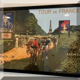 A16. Framed 1938 Tour de France print. 
